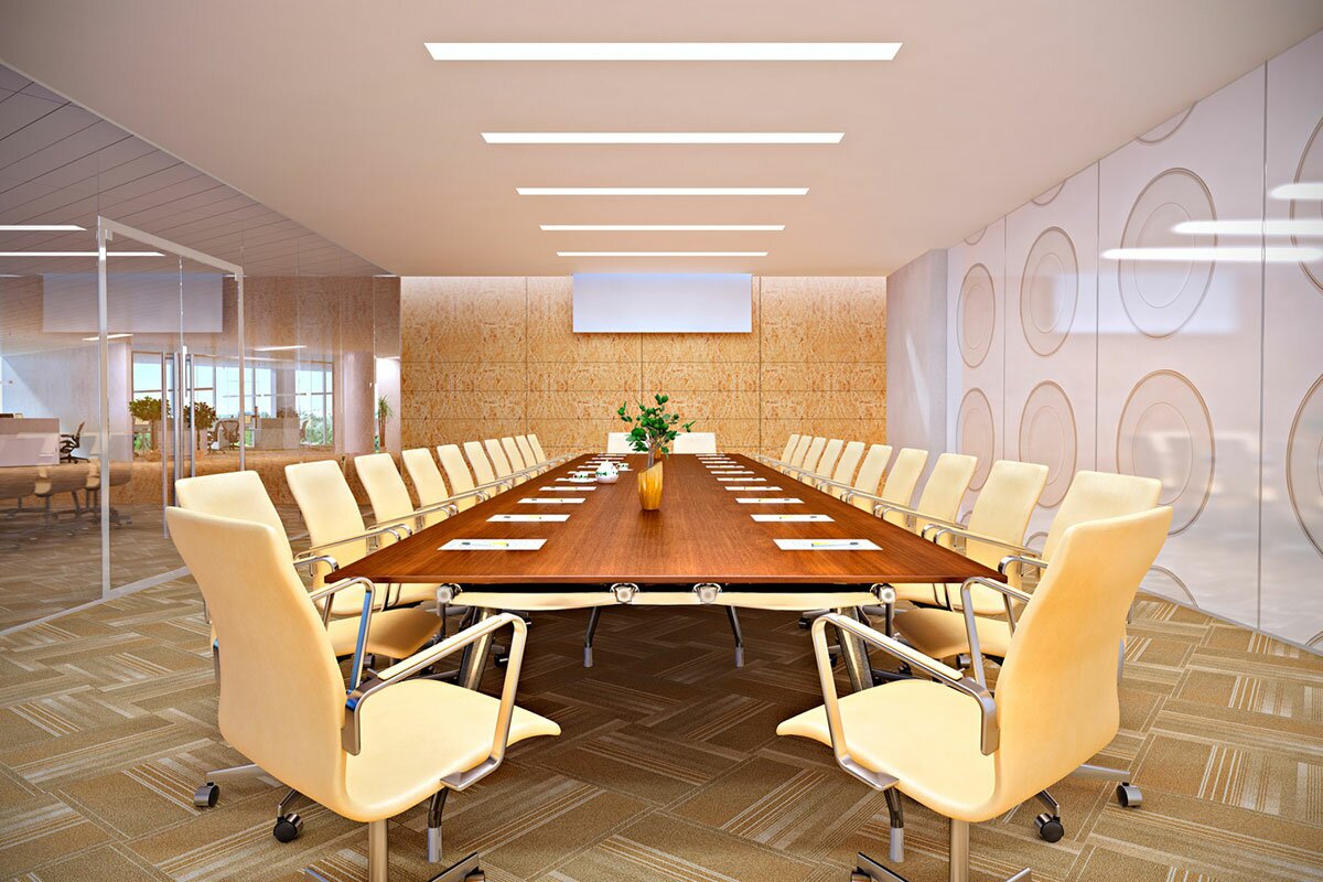 3d визуализация переговорной комнаты для компании Безант современный стиль meeting room АБВ интериорс ABV Interiors Артем Болдырев